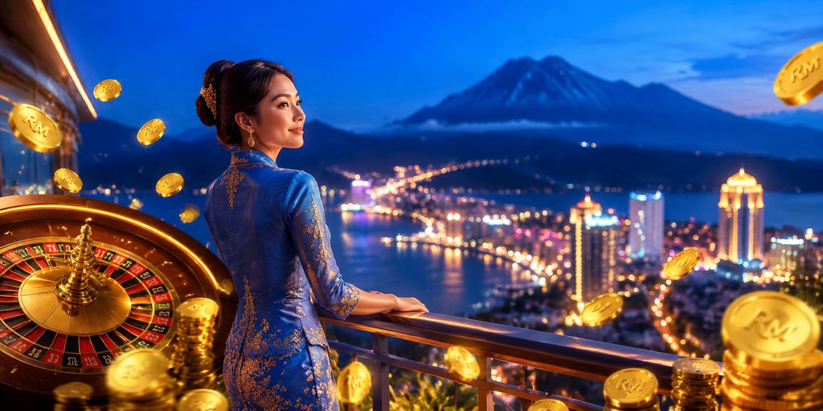 Permainan roulette gaya kasino dalam suasana tradisional Sabah